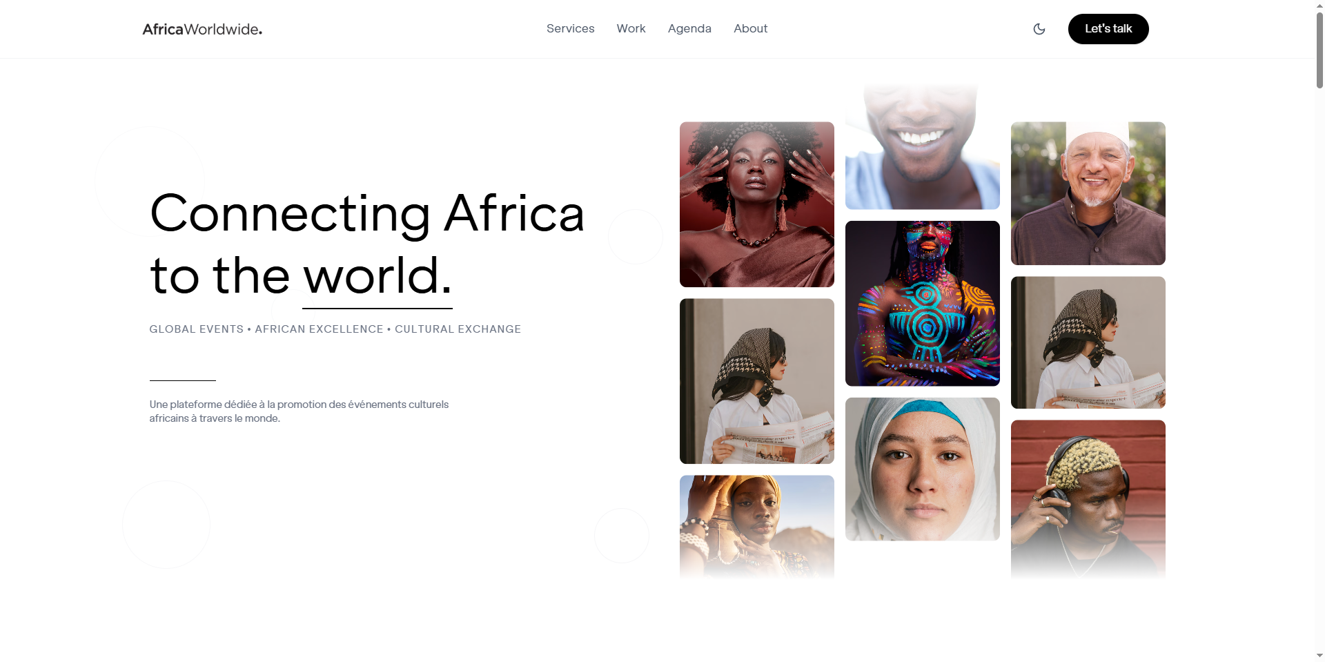 Africaworldwide homepage